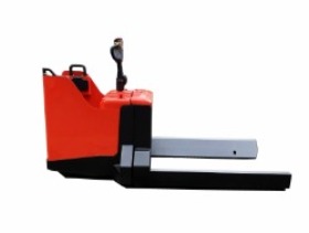 Electric semi-enclosed pallet truck