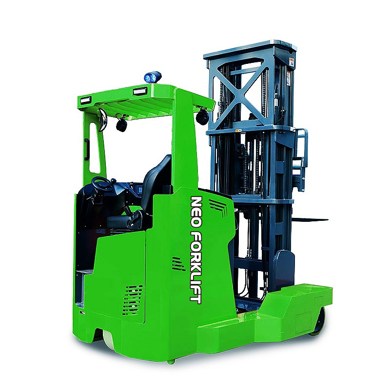 Battery powered multi-directional reach truck